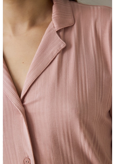 Penti Gül Kurusu Emma Fitilli Gömlek Yakalı Kısa Kollu Pijama Takımı Pn31xrd125sk-re19 Gul Kurusu Penti Gül Kurusu Emma Fitilli Gömlek Yakalı Kısa Kollu Pijama Takımı Pn31xrd125sk-re19 Gul Kurusu