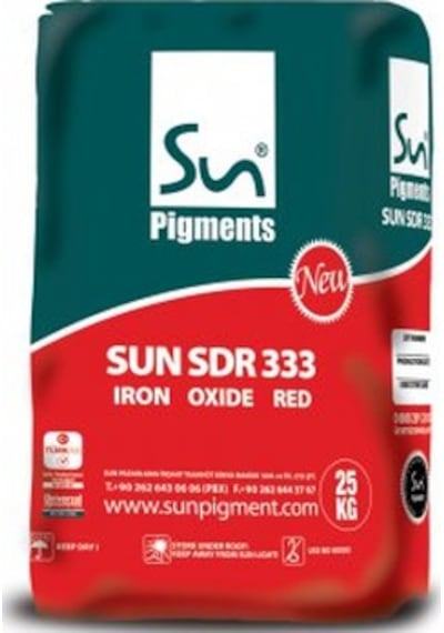 Demir Oksit Sun Sdr 333 Kırmızı (25 Kg Paket)