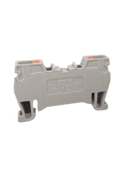 Onka Opk-2.5-gr 1020013 ,gri/2.5mm² Baskılı Ray Klemens