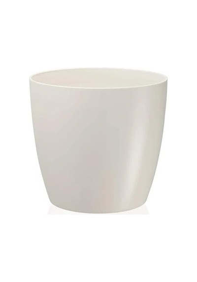 Drenaj Aparatı İle Birlikte Beyaz Saksı, 23 Cm, 7,4 Litre