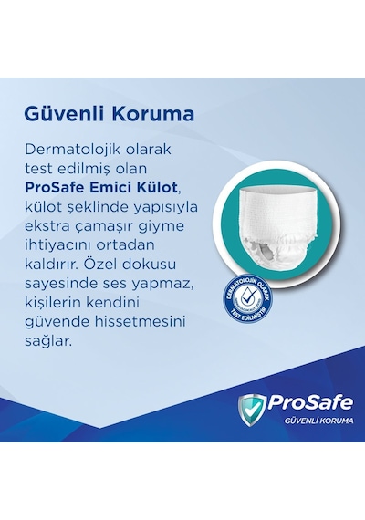 Prosafe Emici Külot Xlarge Ekstra Büyük Boy Hasta Bezi 90 Adet 3x30 Paket XL
