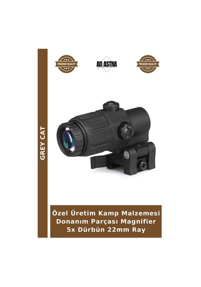 Özel Üretim Kamp Malzemesi Donanım Parçası Magnifier 5x Dürbün 22mm Ray