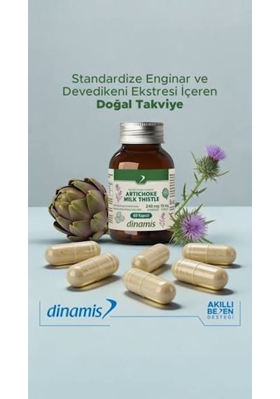 Dinamis Artichoke Takviye Edici Gıda 60 Kapsül