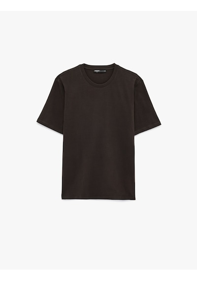 Koton Pamuklu Regular Fit Kısa Kollu Basic Bisiklet Yaka Tişört Kahverengi 6sam10241mk Kahverengi Koton Pamuklu Regular Fit Kısa Kollu Basic Bisiklet Yaka Tişört Kahverengi 6sam10241mk Kahverengi
