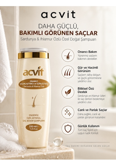 Acvit Sardunya & Ihlamur Özlü Şampuan 330 ML