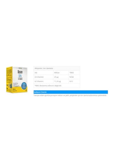 Ocean D3K2 Damla 20 Ml 3 Adet