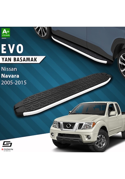 S-dizayn Nissan Navara 2 Evo Aluminyum Yan Basamak 203 Cm 2005-2015