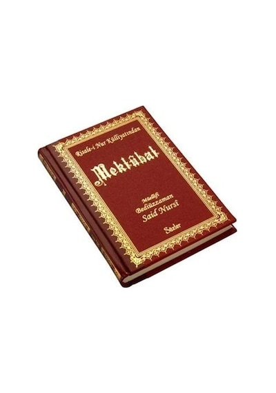 Risale-i Nur Külliyatından Mektubat Orta Boy - Sırtı Deri - O...