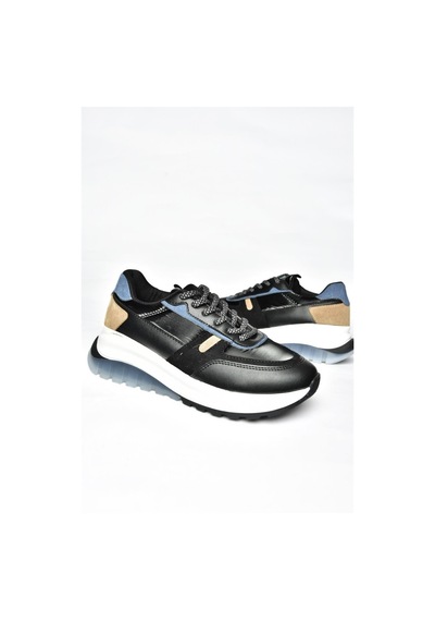 Fox Shoes R312911909 Siyah Kadın Spor Ayakkabı Sneakers Siyah