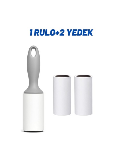 Yüksek Yapışkanlı Tüy Ve Leke Toplayıcı 60 Yapraklı Rulo , +2 Yedek Rulo