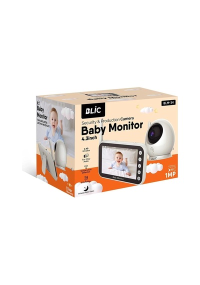 Bebek Kamerası 4.3 Lcd Iki Yönlü Ses Oda Sıcaklık Takibi Hd Gece Görüşü Alarm & Hatırlatma Genel