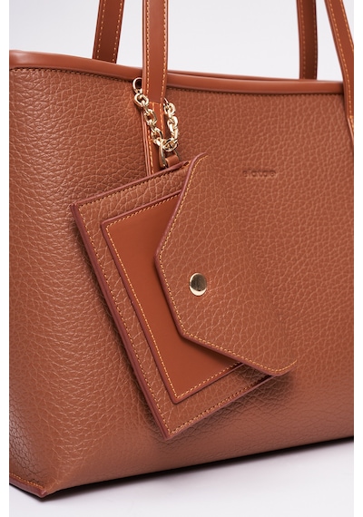 Elatae Cüzdan Charm Kadın Omuz Çantası Camel Cnt0398 Günlük Şık Tasarım, Hafif Ve Kullanışlı Camel