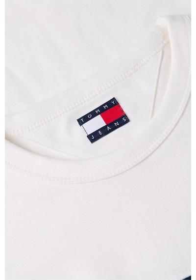 Tommy Jeans T Shirt Erkek T Shirt Dm0dm23245 Ybh Beyaz