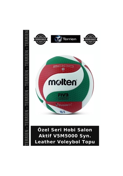 Özel Seri Hobi Salon Aktif V5m5000 Syn. Leather Voleybol Topu Çok Renkli