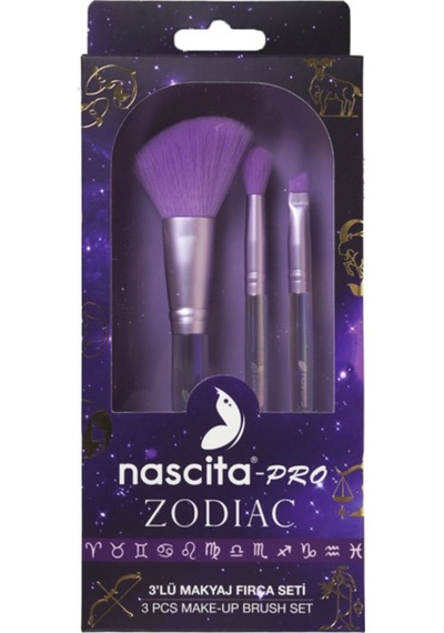 Pro Zodiac Günlük 3'lü Makyaj Fırça Seti - 138