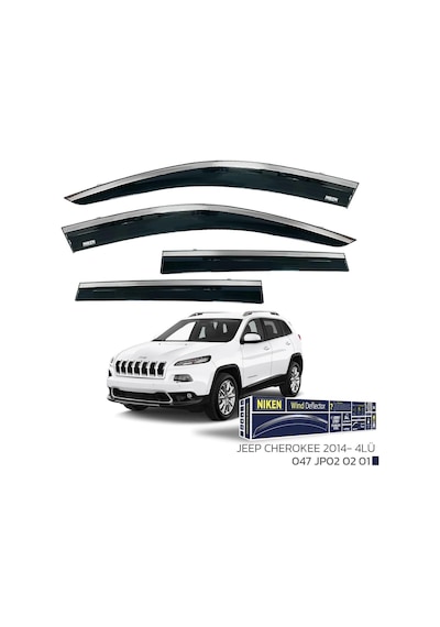 Jeep Cherokee 2014 Sonrası - Kromlu Cam Rüzgarlığı 4lü Parça