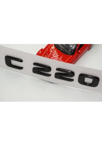 C 220 Bagaj Parlak Siyah ABS 3M 3D Yazı Logo