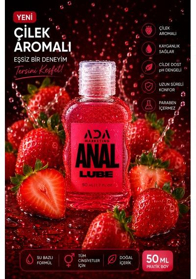 Ada Marketing 50 Ml Çilek Aromalı Anal Kayganlaştırıcı Jel Özel Seri