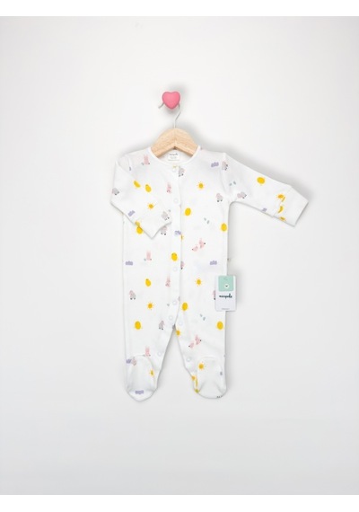 Sezgibaby Künk Kız Bebek Tulum Beyaz