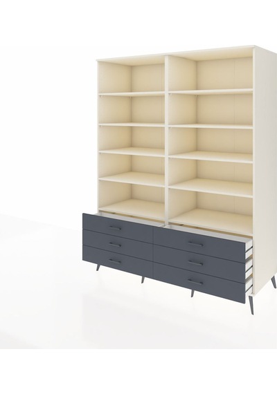 Kronos Gardrop 10 Raflı 6 Çekmeceli 176x59x221 Aytaşı-aytaşı/antrasit Aytaşı/antrasit Kronos Gardrop 10 Raflı 6 Çekmeceli 176x59x221 Aytaşı-aytaşı/antrasit Aytaşı/antrasit