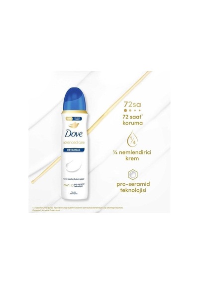 Dove Deo 150ml Advanced Care Original Diğer