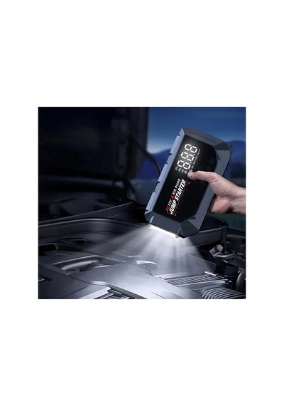 Vtn-605 Şarjlı 12.000 Mah Taşınabilir Çantalı Araç Akü Şarj Takviyeli Işıklı Hava Kompresörü Aklby-bsva58