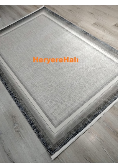 Yamalıhome Quka Halı Bodrum 7008lacivert Gri %100 Akrilik 160x230