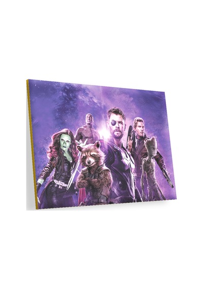 Cakasepetim Avengers Rakun, Thor, Groot Ahşap Mdf Tablo