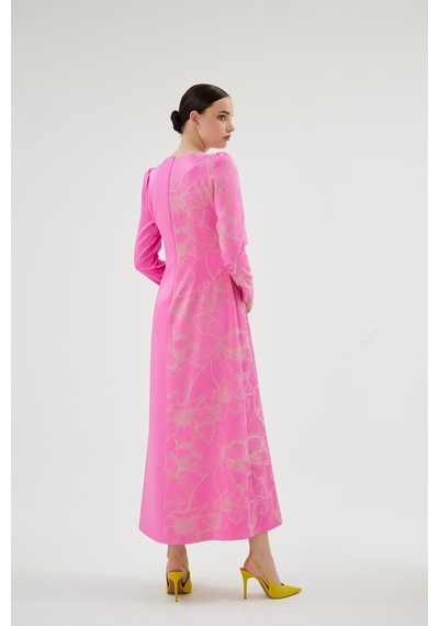 Senna Tırena Elbise Pembe Pembe
