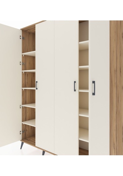 Hyperion Gardrop 10 Raflı 4 Kapaklı 176x44x221 Çam-aytaşı Aytaşı Hyperion Gardrop 10 Raflı 4 Kapaklı 176x44x221 Çam-aytaşı Aytaşı