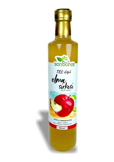 Sarıbahçe Elma Sirkesi 500 Ml - Doğal Fermente