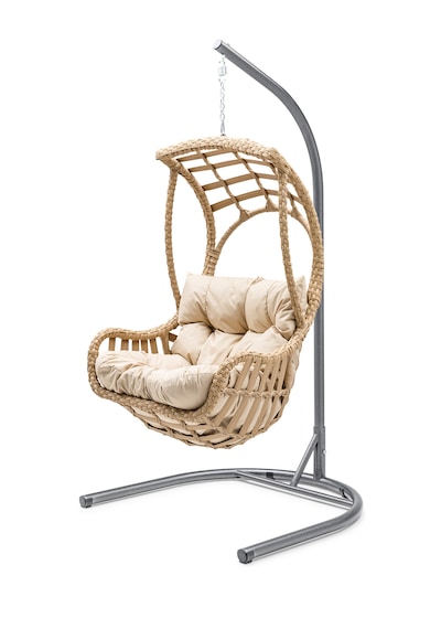 Gardemo Göcek Tekli Rattan Salıncak Dış Mekan Bahçe Balkon Ve Teras Salıncağı Açık Kahverengi Gardemo Göcek Tekli Rattan Salıncak Dış Mekan Bahçe Balkon Ve Teras Salıncağı Açık Kahverengi