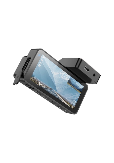 Hoco. Dv12 2k Gps Destekli Ön Ve Arka Kameralı Araç Kamerası - Gri