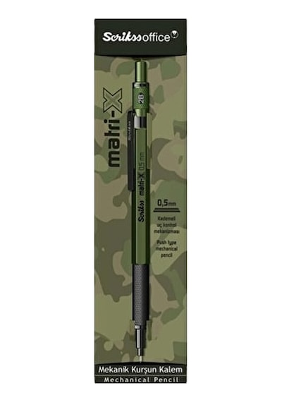 Scrikss Matri-x Versatil 0.5 Mm Haki Şeffaf Ambalaj