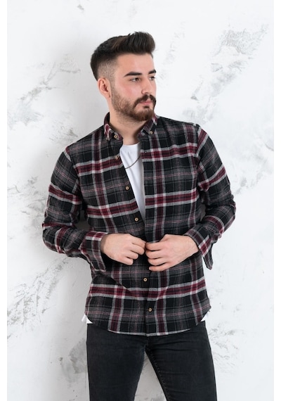Advante Slimfit Erkek Ekoseli Oduncu Gömlek