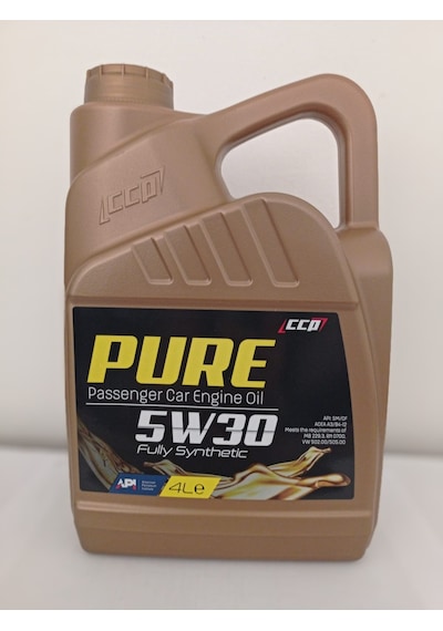 CCP Pure Fully Synthetıc 5W30 Motor Yağı 4 L
