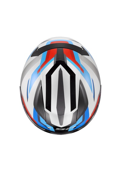 Ls2 Rapıd 2 Hyper Beyaz-mavi-kırmızı Kask Renkli