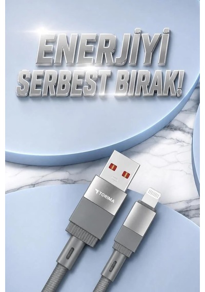 Günlük Kullanım Aksesuar Veri Aktarımı Şarj Kablosu Usb To Lightning Data Kablo U18 Gri