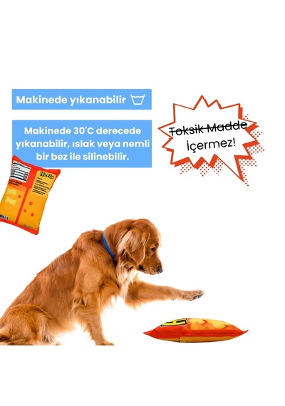 Havhav Havtos Peluş Cips Hışırtı Sesli Köpek Oyuncağı