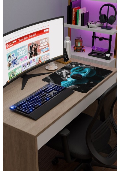 Yılan Kaymaz Dikişli Kauçuk Oyuncu Mousepad V1 - 48x40 Xl Gaming Mouse Pad Fare Altlığı