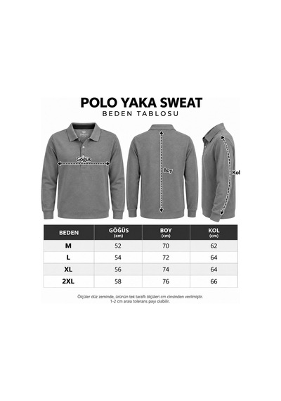 Classics Men Simenti Regular Fit Polo Yaka Sweatshirt - 7801 Kahverengi