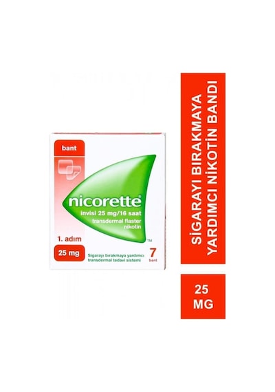 Nicorette Invisi 1.Adım 25 MG Nikotin 7 Bandı