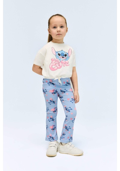 Defacto Disney Lilo & Stitch 2'li Takım Kısa Kollu Tişört Fitilli Kaşkorse İspanyol Paça Tayt Kız Bebek E480 Mavi Defacto Disney Lilo & Stitch 2'li Takım Kısa Kollu Tişört Fitilli Kaşkorse İspanyol Paça Tayt Kız Bebek E480 Mavi
