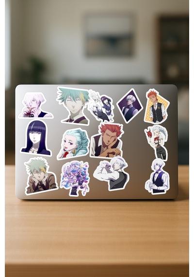 Death Parade Anime Sticker Paketi 20 Adet Çok Renkli