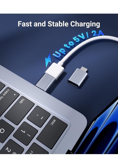 Usb-c To Usb 3.0 Adaptör 2 Li Set Kompakt Mavi Dönüştürücü Yüksek Performanslı Pratik Seti