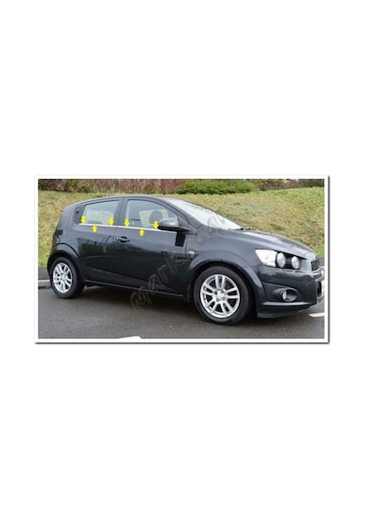 Woc Chrome Chevrolet Aveo Hb Krom Cam Çıtası 2012 Sonrası 4 Parça
