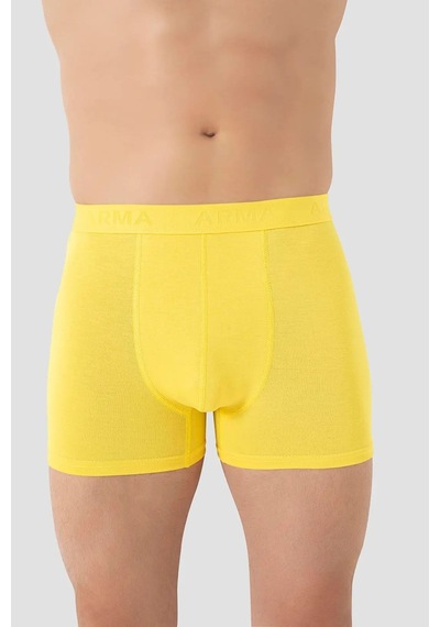 Armoris Özel Üretim Erkek Sarı Bambu Boxer 3'lü Paket Yetişkin Giyim Sezon Çamaşır Hediyelik Eşya