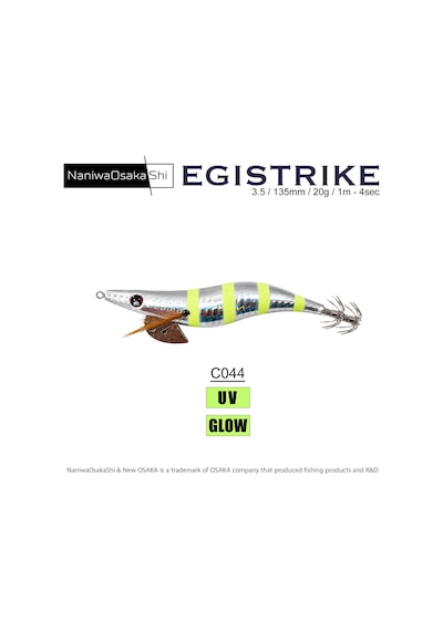 Naniwaosakashi Egistrike 3.5 135mm 20.8g Kalamar Zokası
