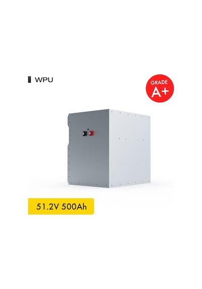 Werer Energy 48V 500Ah 26.8kW LiFePO4 WPU Series Bluetooth’lu Lityum Demir Fosfat Akü