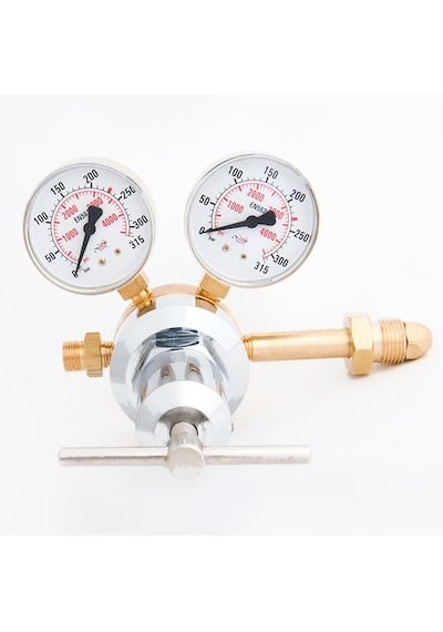 Kasweld 2603 Argon İçin Yüksek Basınç Düşürücü Regülatör 0-200 Bar